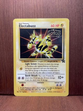 Electabuzz - Pokemon Card - Black Star Promo Movie 2 - Rare Non - Holo - Lp