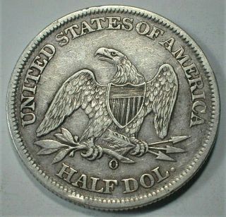 1861 - O USA Seated Half Dollar CSA Die Crack Speared Berry & Date WB103,  104 (647) 2