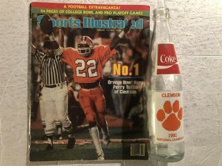 1982 Sports Illustrated Clemson Tigers National Champs Orange Bowl Tuttle,  Coke