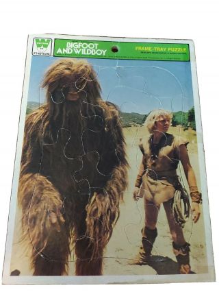 Vintage Whitman Bigfoot And Wildboy Frame Tray Puzzle 1978