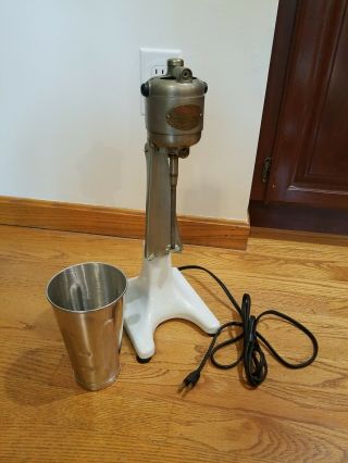 Vintage Antique Arnold No.  15 Malt Milkshake Enamel Mixer - Good