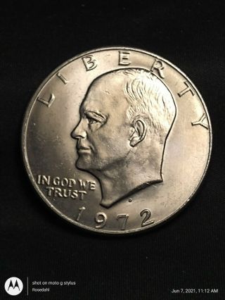 1972 - D Eisenhower 1$ One Dollar.  Ddo - 001/ddr - 001 Doubled Die Obverse - Reverse