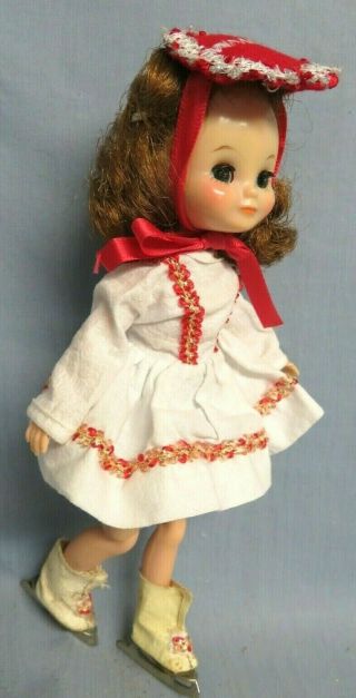 Vintage Skateing Outfit On A 8 " Betsy Mccall American Character Doll 1955