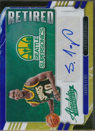 2020 - 21 Absolute Retired Signatures Level 2 Ske Shawn Kemp Auto /25