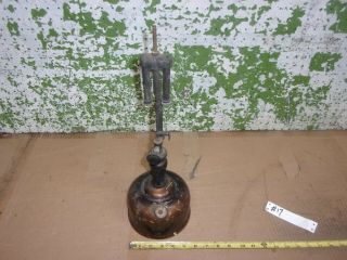 Old Vintage Coleman Quick Lite Gas Lamp Lantern Canada Bronze Black Base 17