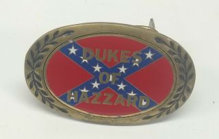 Vintage Dukes Of Hazzard Brass Belt Buckle 1980 41 Years Old