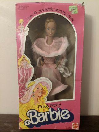 Vintage 1981 Pink & Pretty Barbie Doll Mattel No.  3554 Superstar Era