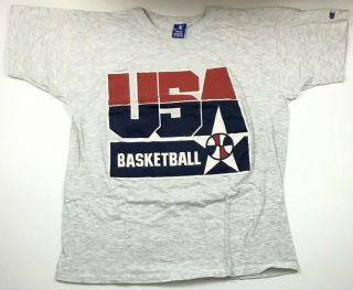 Vtg 1992 Usa Basketball Dream Team Champion T - Shirt Olympics Barcelona Tee Sz Xl