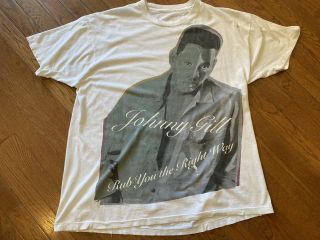 Vintage 1990’s Johnny Gill T - Shirt “rub You The Right Way” Size Xl Rap R&b