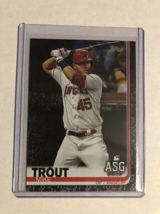 2019 Mike Trout Topps Update All - Star Black (67)