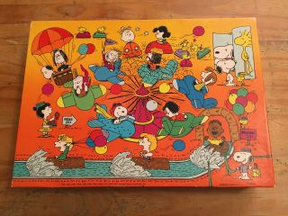 Jigsaw Puzzle Snoopy Peanuts Springbok Fun Day At Park 100 Pc Vint.  70s Hallmark 3