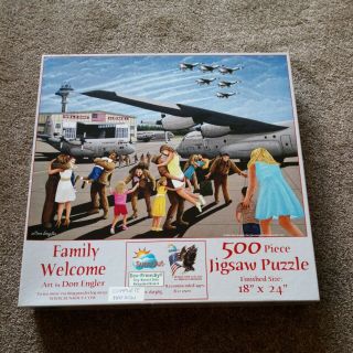 Suns Out 500 Piece Jigsaw Puzzle Family Welcome