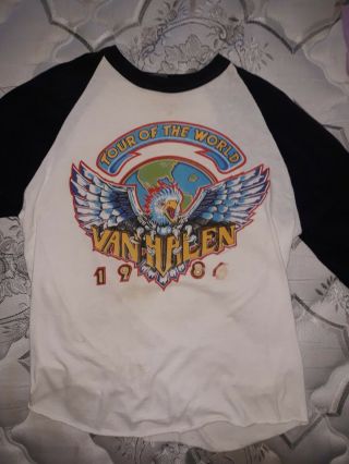 Van Halen 1984 Baseball Jersey Rare Vintage Xl David Lee Roth