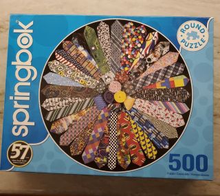 Springbok 500 Piece Round Jigsaw Puzzle " It 