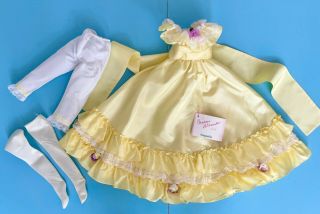 Vintage Doll Clothes:tagged Madame Alexander " Magnolia " Portrait Gown Fits Cissy