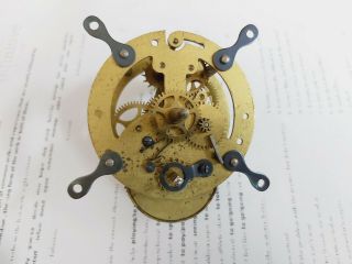 Antique German Wall Clock Movement W 52 Junghans For Replacement
