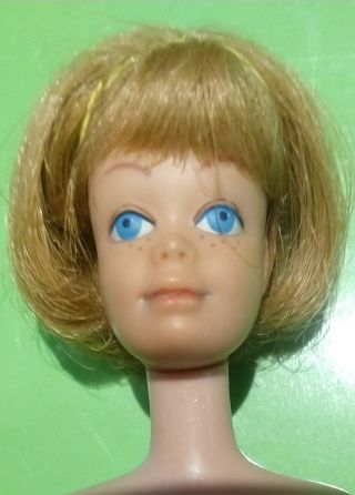 Vintage Barbie American Girl Midge Bend Legs Blonde Org.  Swimsuit Tlc Pretty