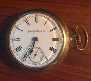 Antique 1893 Elgin National Watch Co.  17jewel,  18s Pocket Watch,  Not Running