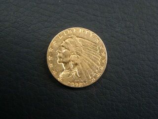 1928 Indian Head Quarter Eagle $2.  50 Gold Xf 80510