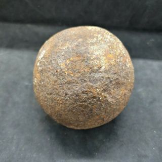 Antique Solid Shot Cannon Ball 4 1/4 Lbs.  From Georgia Civil War?