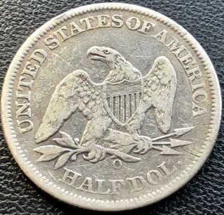 1861 O Seated Liberty Half Dollar CSA Obverse FS - 007 WB - 102 Confederate 13486 5
