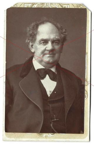 C.  1870 P T Barnum Circus Proprietor (greatest Showman) Cdv Carte De Visite Photo