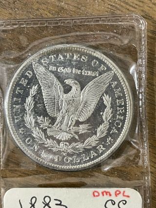 1883 - Cc Morgan Silver Dollar Dmpl Rainbow Toning