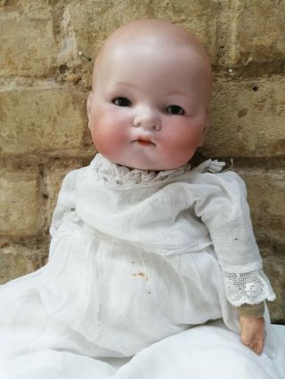 Antique Armand Marseille Closed Mouth Dream Baby Doll 14” Sleepy Eyes Germany