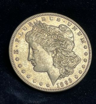 1893 Us Philadelphia P Morgan Silver Dollar $1 Semi Key Date Great Detail Au