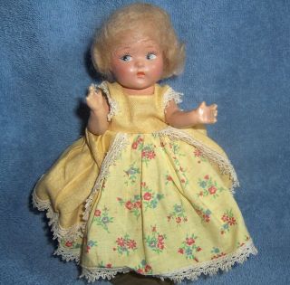 Vintage 1943 Vogue Ginny Toddles Doll Composition Nursery Rhyme Little Bo Peep