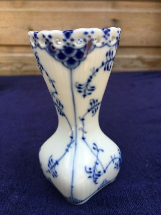 Antique Vintage Royal Copenhagen Denmark Blue & White Porcelain Bud Vase 1162