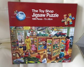 Puzzle World 1000 Piece Jigsaw Puzzle - " The Toy Shop "