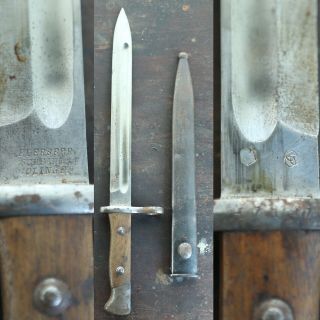 Rare Antique Vtg 1910s Weyersberg Kirschbaum Co Solingen Bayonet Pre Ww1 Knife