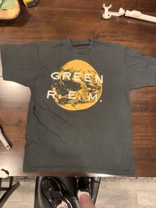 Vintage R.  E.  M.  Green Album 80s Men’s T - Shirt You Are The Everything Authentic