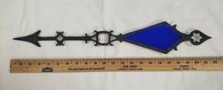 Antique Kitetail Design Cobalt Glass Tail Weathervane Arrow