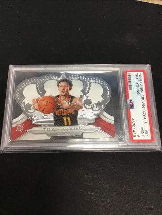 2018 Crown Royale Trae Young Rookie Card Psa 9