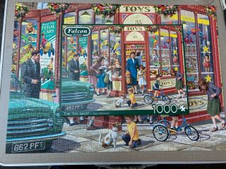 Falcon De Luxe 1000 Pieced Jigsaw Puzzle “the Toy Shop” Complete Like Gibson’s