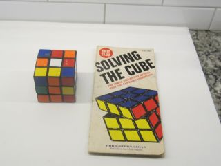 Vintage Rubiks Cube With 1982 Solving The Cube Booklet Book