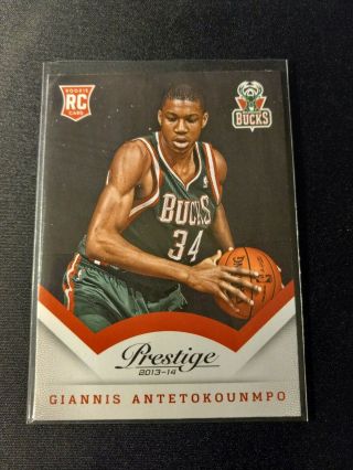 Giannis Antetokounmpo - 2013 - 14 Prestige Rookie Card,  Milwaukee Bucks,  175