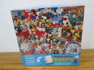 Complete 500 Piece Vintage Springbok Family Puzzle.  Peanuts.