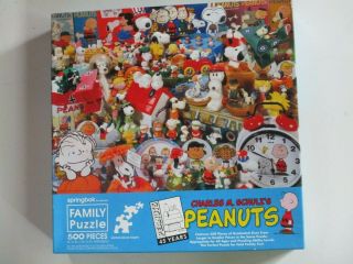 Complete 500 Piece Vintage Springbok Family Puzzle.  Peanuts. 2