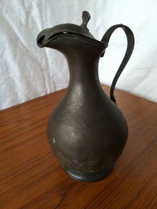 An Antique Pewter Water Jug Made By Philip Ashberry,  Sheffield (2786)