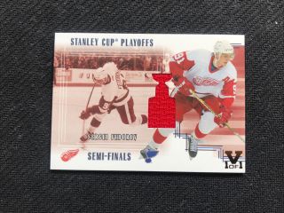 2002 - 03 Be A Player Bap Sergei Fedorov Stanley Cup Playoffs Jersey Vault Ed 1/1