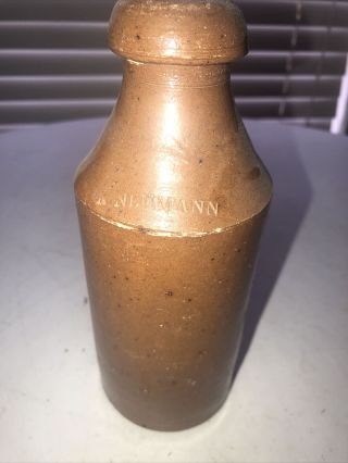 Antique Neumann Stoneware Bottle Charleston South Carolina