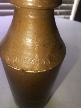 Antique Neumann Stoneware bottle Charleston South Carolina 2
