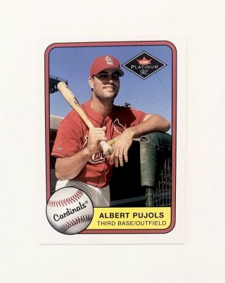 2001 Fleer Platinum Albert Pujols Rc Rookie 521 St.  Louis Cardinals Dodgers