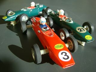 3 Very Rare Swiss Made Kitty 1:24 Ferrari 158 F1 Racing Cars (cox Parts)