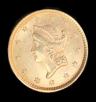 1851 One ($1) Dollar Gold Coin
