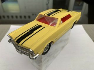 1/32 K&b Aurora 1965 Pontiac Gto Slot Car Vintage Rare Yellow Body