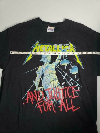Vintage Metallica And Justice For All (1994) T - Shirt Size L 3